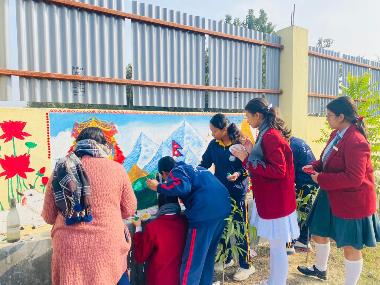 Walls for smiles- inter school Art Fellowship (Wall Painting)