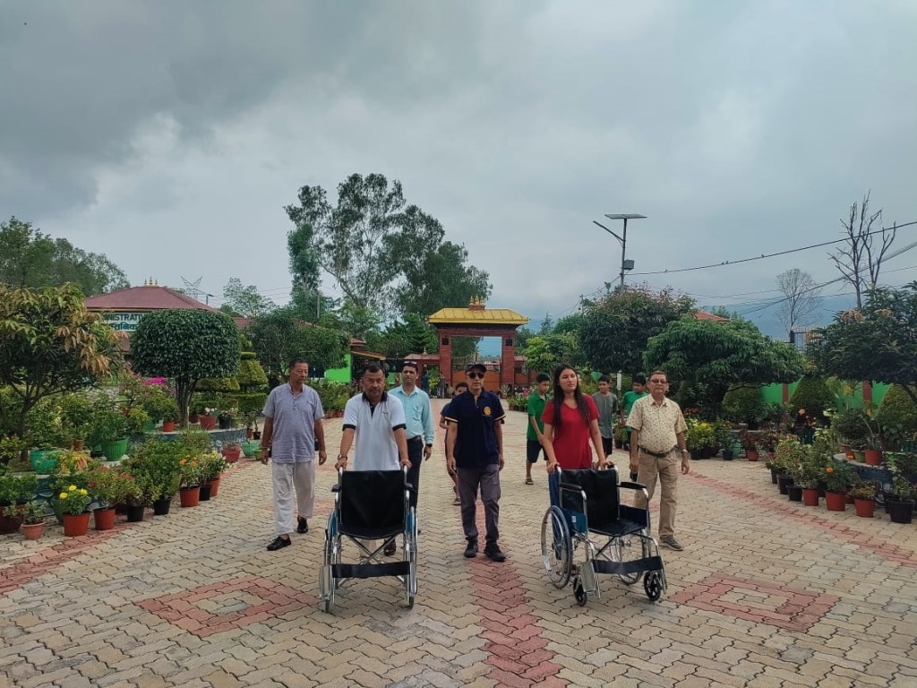 1st August 2025 - Rotary Club distributes wheelchairs