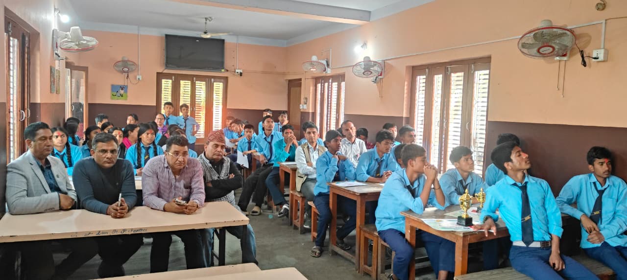 Basic Level Drawing Competition Program at Shree  Bahira Baal Secondary School, Bhairahawa.