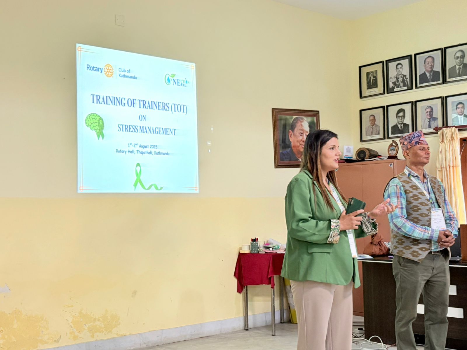 Rotary Club of Kathmandu Organizes Two-Day Training of Trainers on Stress Management