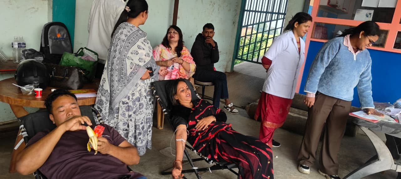 Blood Donation Program at Lumbini Max Hospital,  Bhairahawa.