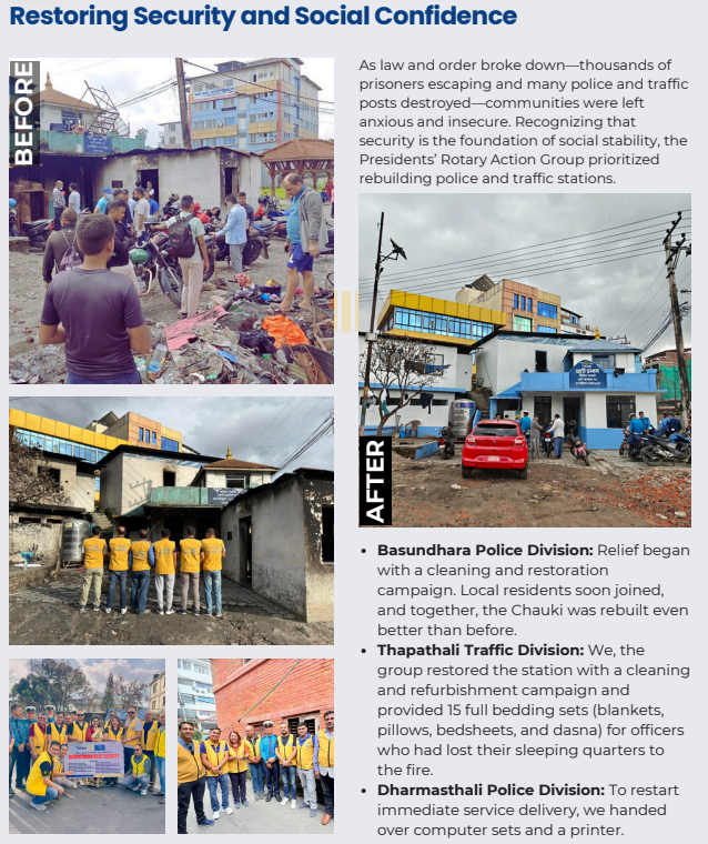 Restoring Security and Social Confidence